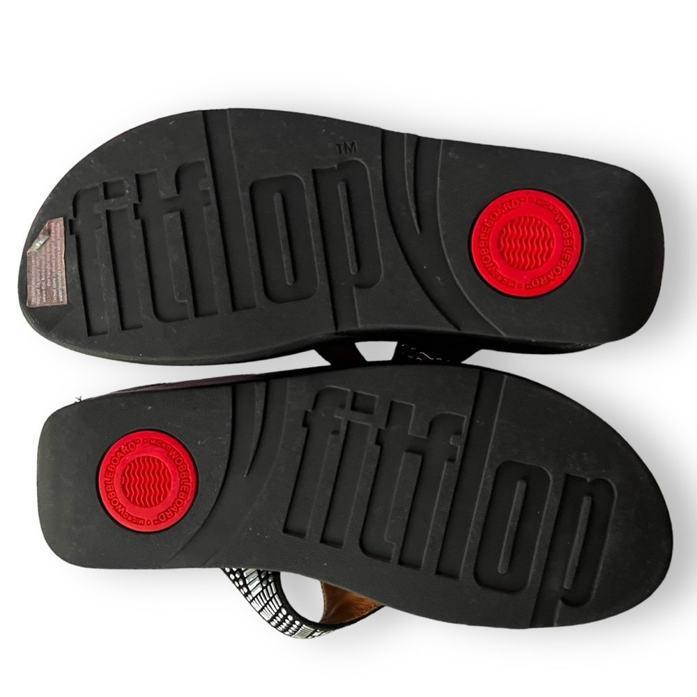 FITFLOP AZTEK CHADA Suede Toe-Post Sandals Size 9 - Picture 4 of 5